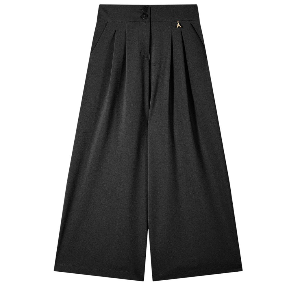 Patrizia Pepe Pantaloni Neri Con Pinces In Sablè 7P0386/A555-K103