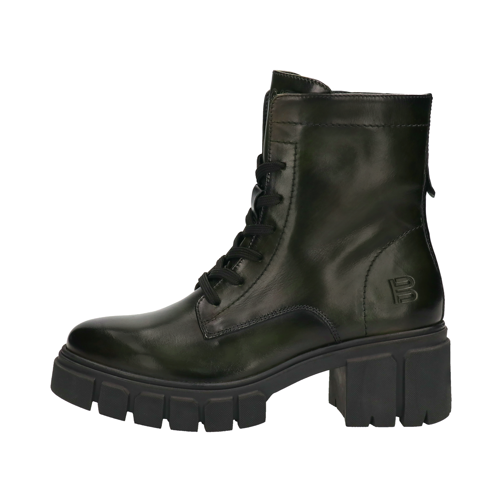 Leather Boots dark green