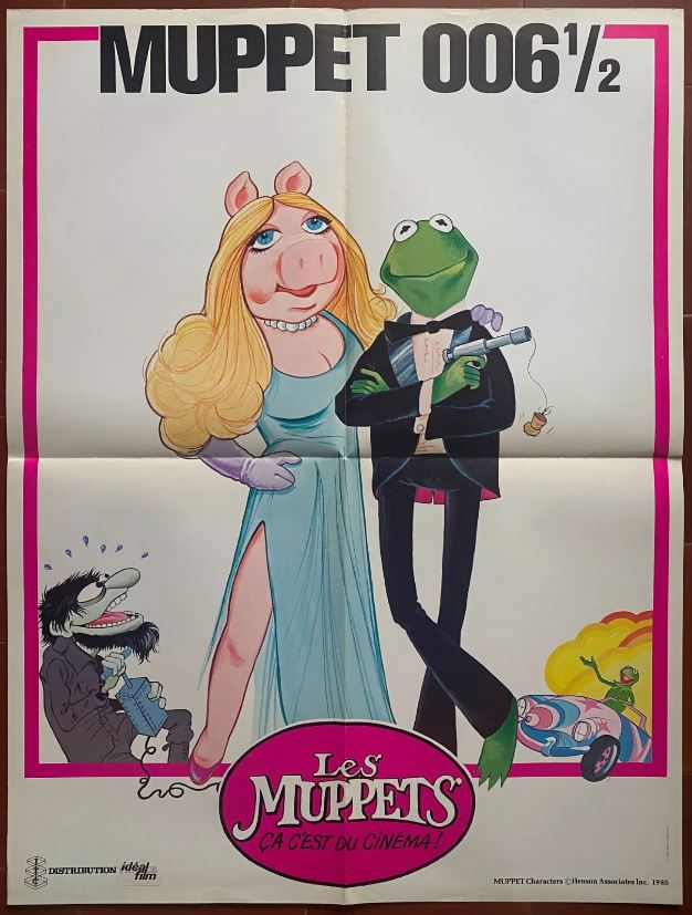 Poster THE MUPPETS Muppet Movie James Bond 007 006 1/2 JAMES FRAWLEY 60x80cm 1979