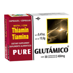 Cápsulas PURE GLUTAMICO ® pure glutámico y tiamina caja blister 30