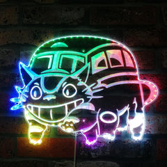 Catbus My Neighbor Totoro Dynamic RGB Edge Lit LED Sign